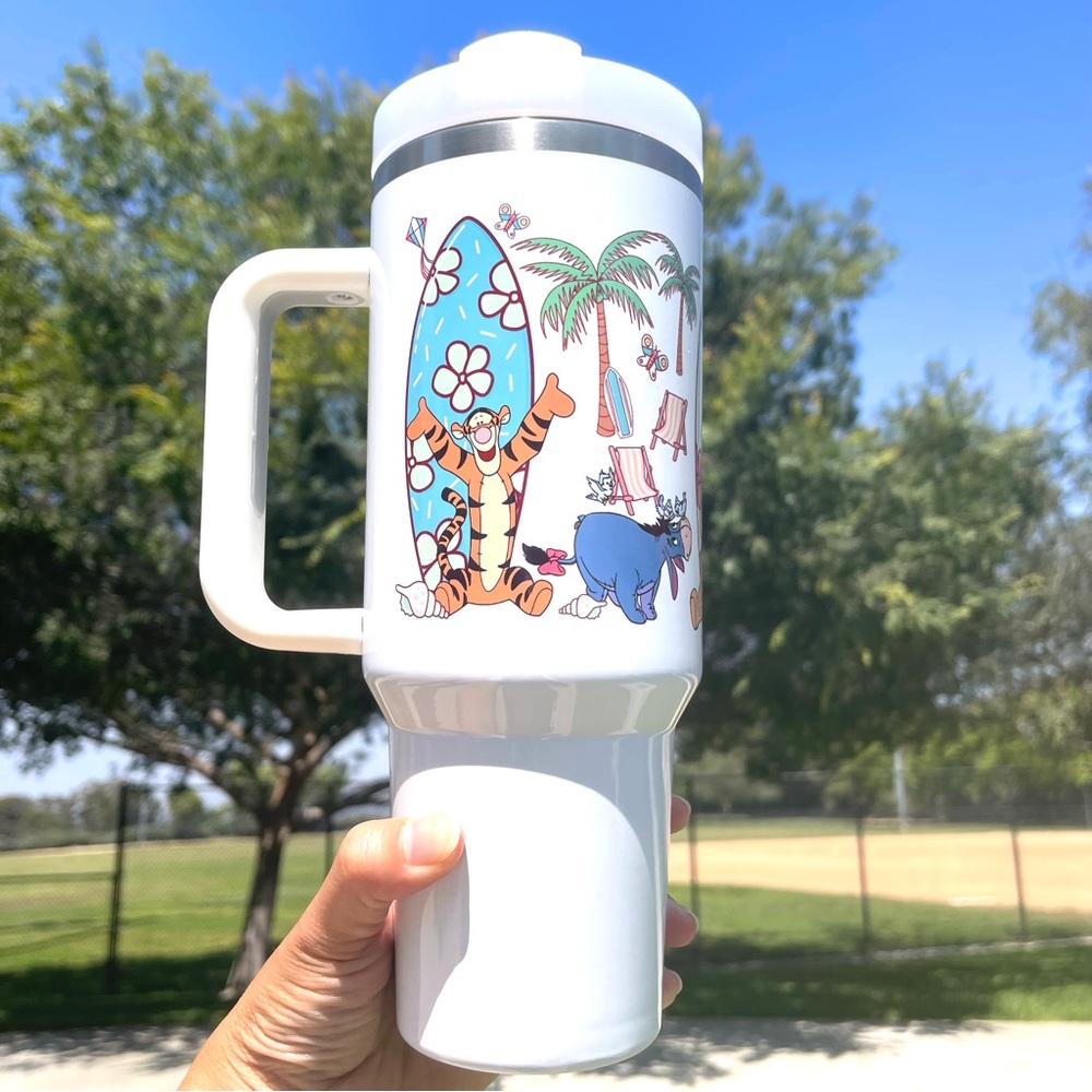 Custom Disney Winnie the Pooh Brand new 40 oz double wall stainless travel tumbl - Picture 11 of 11